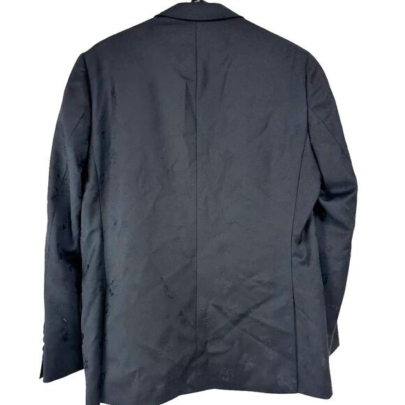 Ted Baker London Jules Flower Print Tux Peak Jacket Black Men's Size 38S NWT - Picture 2 of 10